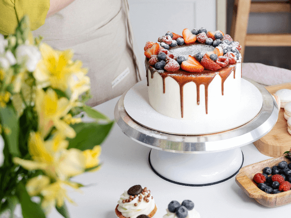 A finished cake that is not allowed under cottage food law in Maryland